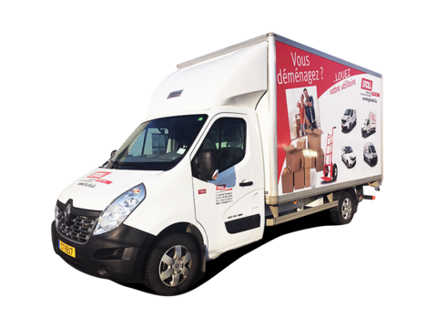 Caisse 20m³ RENAULT MASTER CAISSE 20M3 avant gauche